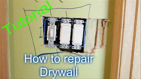 drywall repair near electrical box